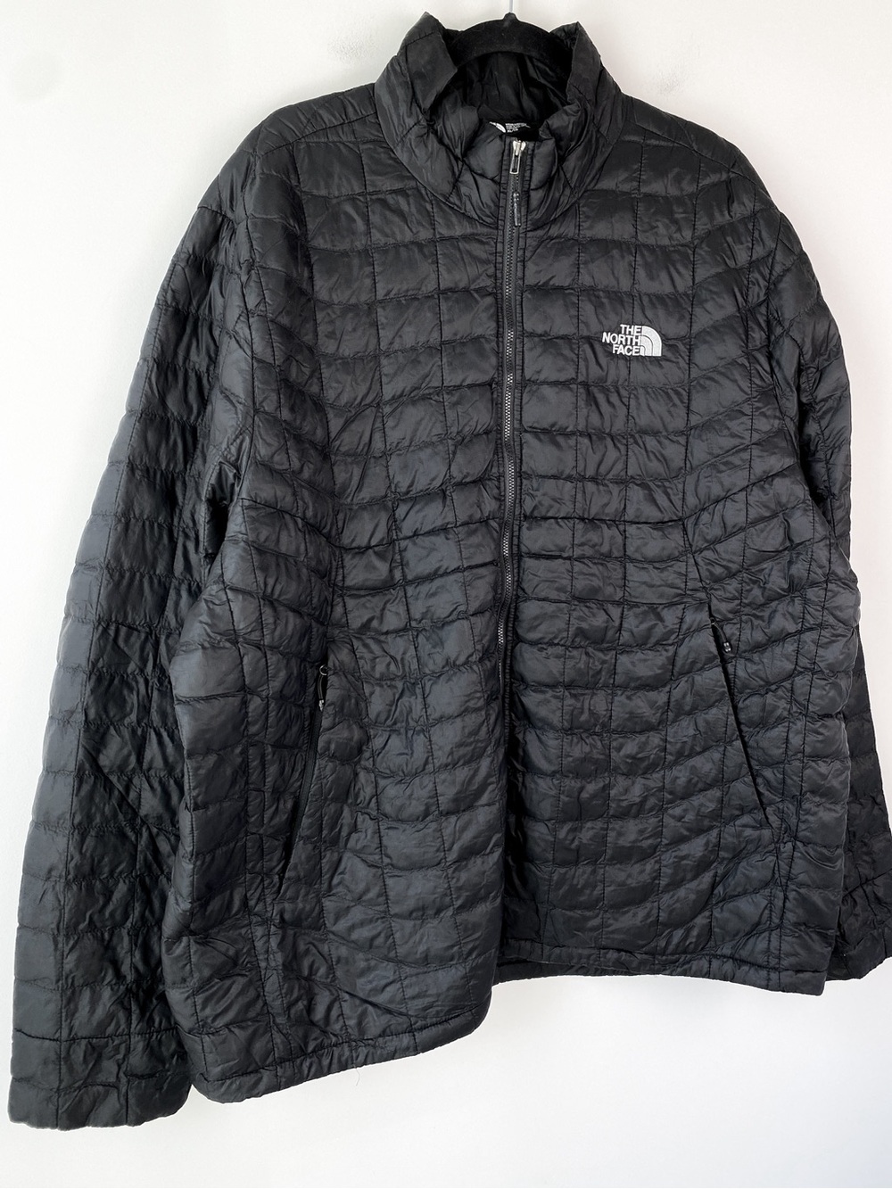 The North Face Mens Thermoball Jacket XL Black Full Zip Puffer Insulated Gorpcor